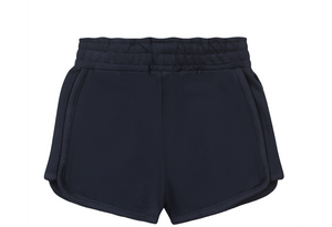 Navy Ruffle Pocket Shorts