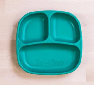 Re-Play Divided Plate-Teal