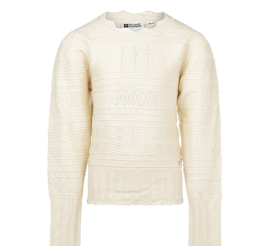 Youth Cream Knit Pullover