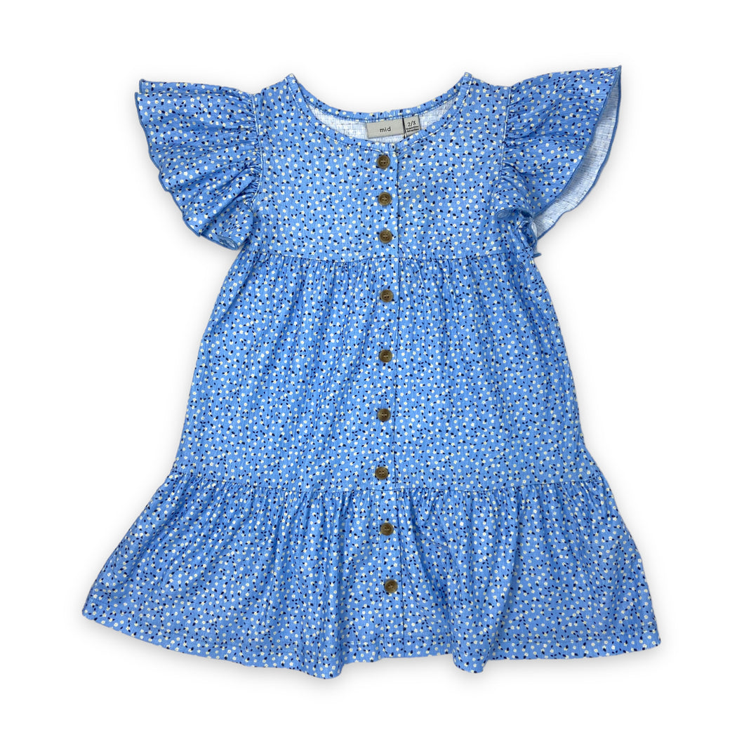 Flutter Sleeve Swing Dress