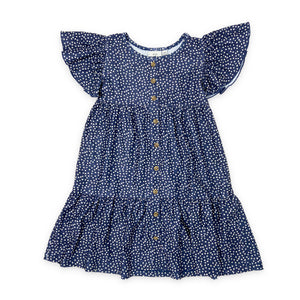 Flutter Sleeve Swing Dress