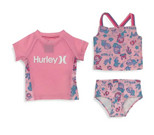 Load image into Gallery viewer, Hurley Girl&#39;s 3pc Swim Set
