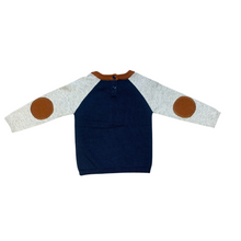 Load image into Gallery viewer, Infant Raglan Elbow Patch Sweater

