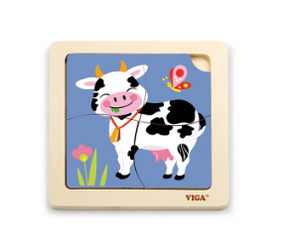 Wooden Puzzle-Cow