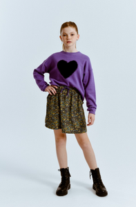 Heart Print Pullover