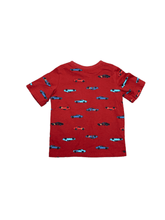 Load image into Gallery viewer, Infant Red &amp; Navy Cars T-Shirt
