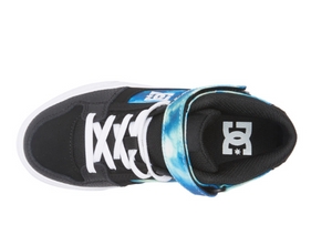 Children's DC Shoes Pure High Elastic Lace High-Top Shoes Black/Blue/Green