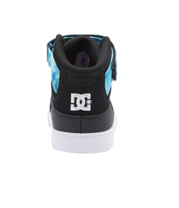 DC Shoes Pure High Elastic Lace High-Top Shoes Black/Blue/Green
