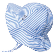 Load image into Gallery viewer, Kids Cotton Floppy Hat-Blue Stripes

