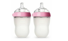 Load image into Gallery viewer, Como Tomo Soft Hygienic Silicone Baby Bottle (Pink)
