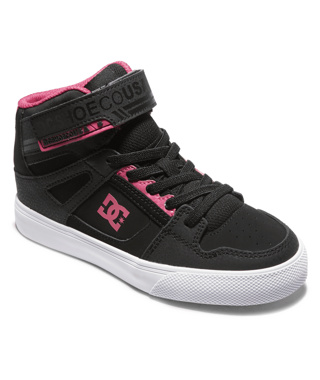 DC Pure High Top Ev -Black/Pink