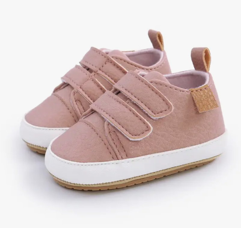 Velcro Sneaks-Dusty Pink