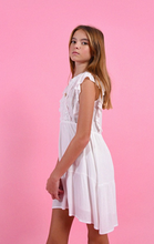 Load image into Gallery viewer, Mini Flare Dress With Lace Yoke
