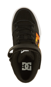 Children's DC Pure High Top -Black/Flames