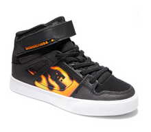 Load image into Gallery viewer, Children&#39;s DC Pure High Top -Black/Flames
