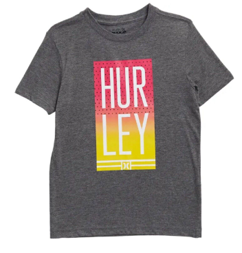 Youth Charcoal Heather Box Tee