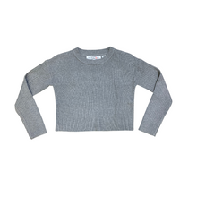 Load image into Gallery viewer, Drop Shoulder Ribbed Cropped Sweater
