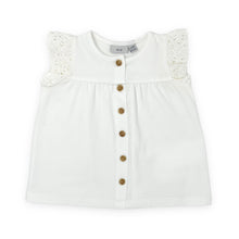 Load image into Gallery viewer, Infant Flutter Sleeve Button Up Tunic Top
