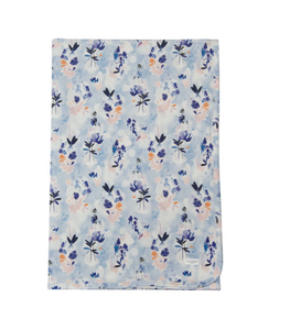 Stretch Knit Blanket Ink Floral