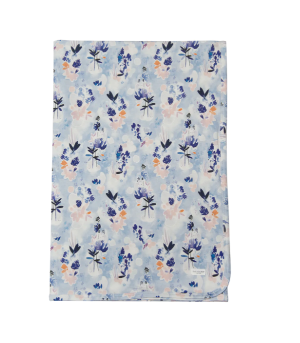 Stretch Knit Blanket Ink Floral