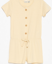 Load image into Gallery viewer, M.I.D Button Down Cap Sleeve Romper
