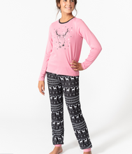 Load image into Gallery viewer, 2pc Youth Reindeer Pajama Set
