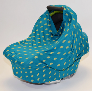Bamboo Baby Cover & Nursing Poncho (Dotty Leaf)