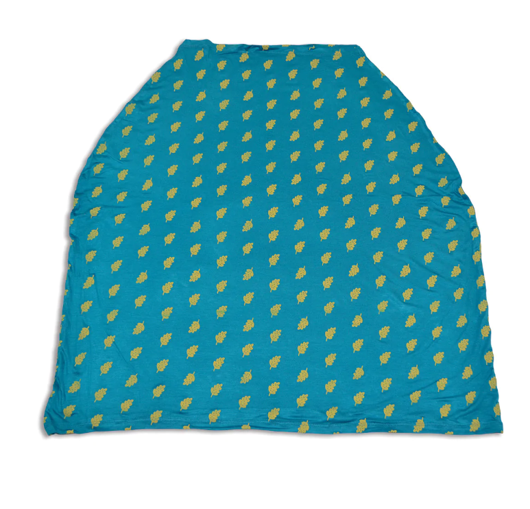 Bamboo Baby Cover & Nursing Poncho (Dotty Leaf)
