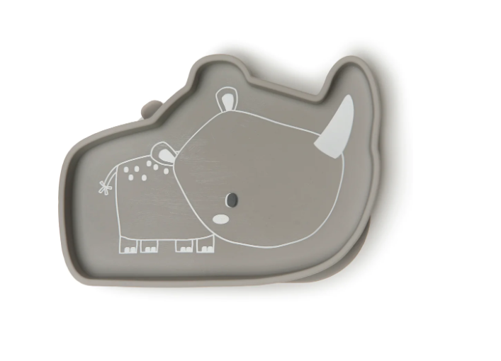 LouLou Lollipop Silicone Suction Plate Rhino
