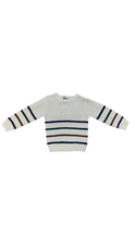 Load image into Gallery viewer, Stripe Crewneck Shaker Sweater
