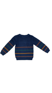 Stripe Crewneck Shaker Sweater