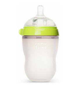 Como Tomo Soft Hygienic Silicone Baby Bottle Green