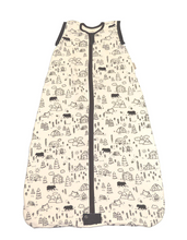 Load image into Gallery viewer, Bamboo Classic Sleeping Sack W/ Detachable Sleeves- Doodle Camp
