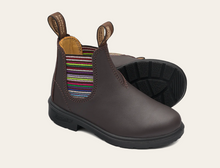 Load image into Gallery viewer, Children&#39;s Blundstone #1413 Brown Striped Elastic
