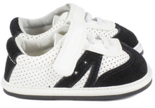 Load image into Gallery viewer, Tanner Black &amp; White Suede Sneakers
