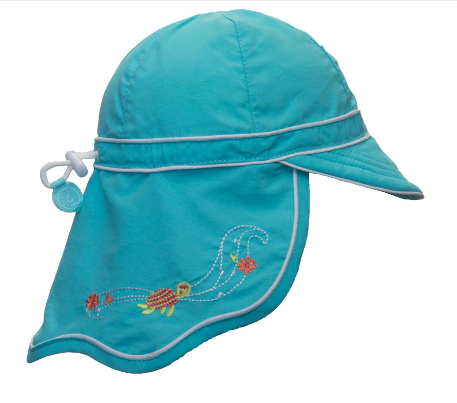 UV Quick Dry Hat w/ Neck Protection (Teal)