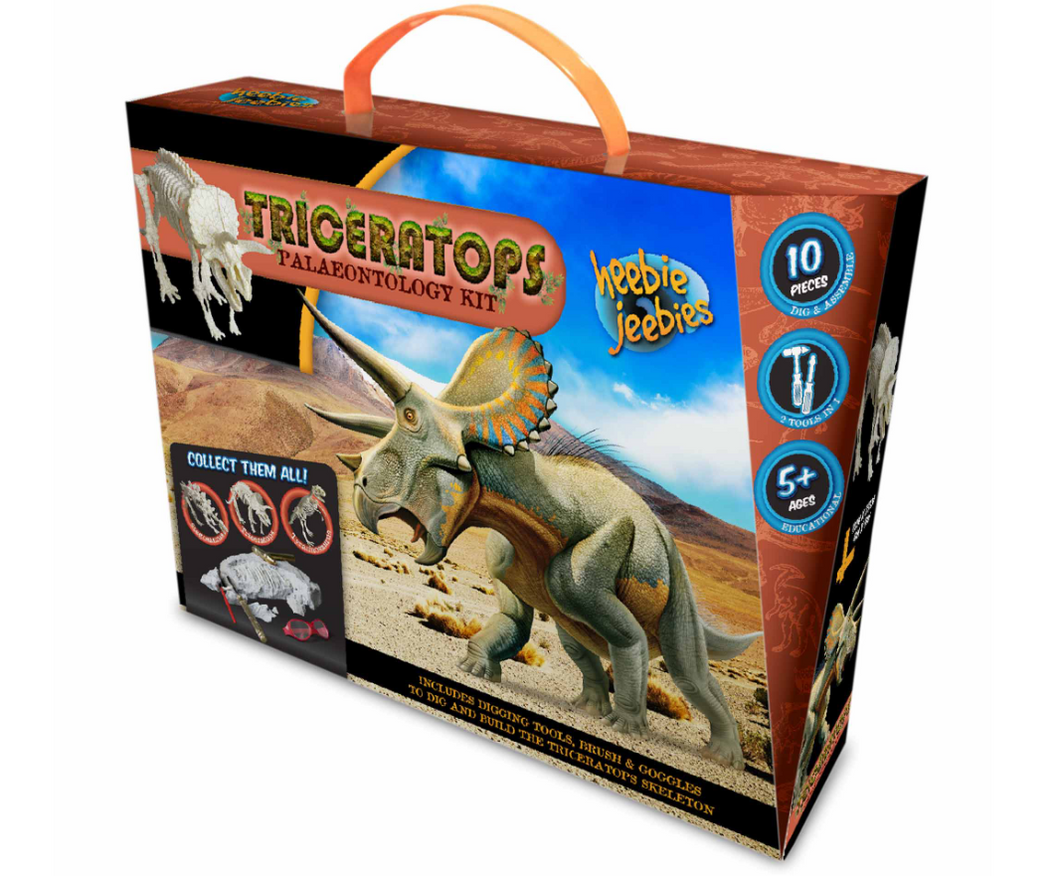 Triceratops Paleontology Kit