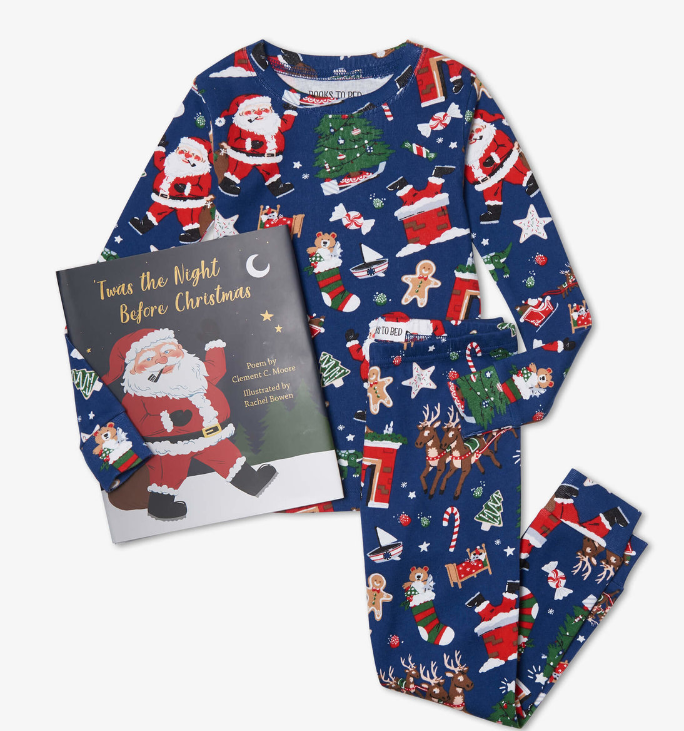 Twas The Night Before Christmas Book & Pajama Set